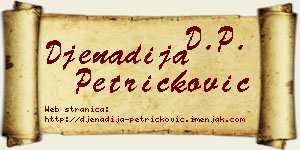 Đenadija Petričković vizit kartica